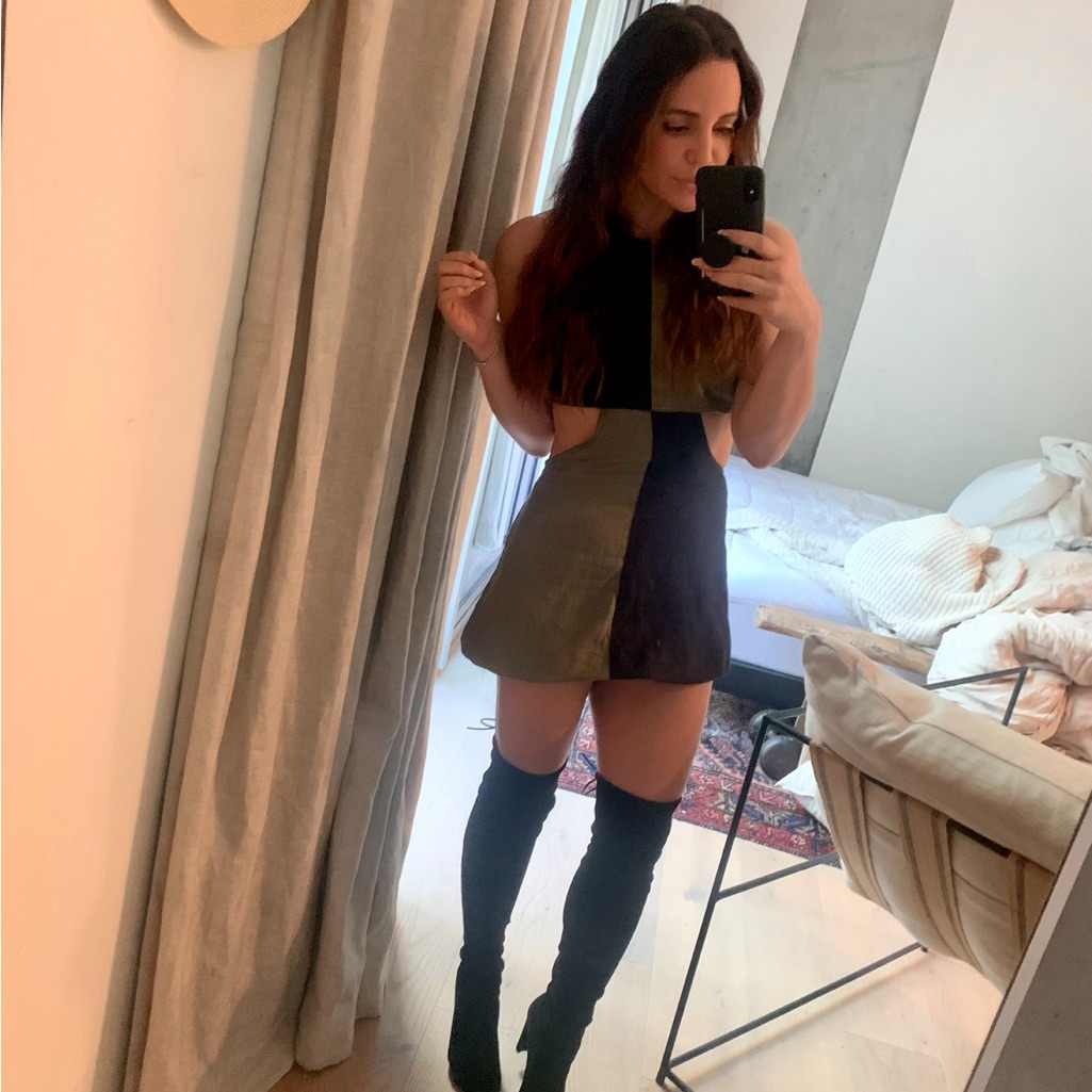 Matthew Bruch Cut Out Dress
